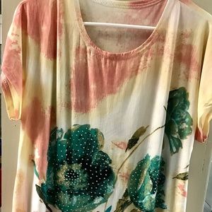 New floral digital print top